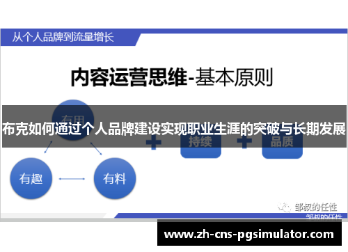 布克如何通过个人品牌建设实现职业生涯的突破与长期发展